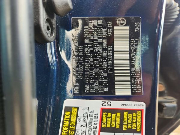 2018 TOYOTA CAMRY L/LE/SE/XLE