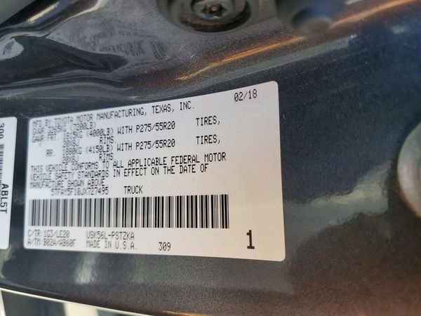 2018 TOYOTA TUNDRA Platinum/1794