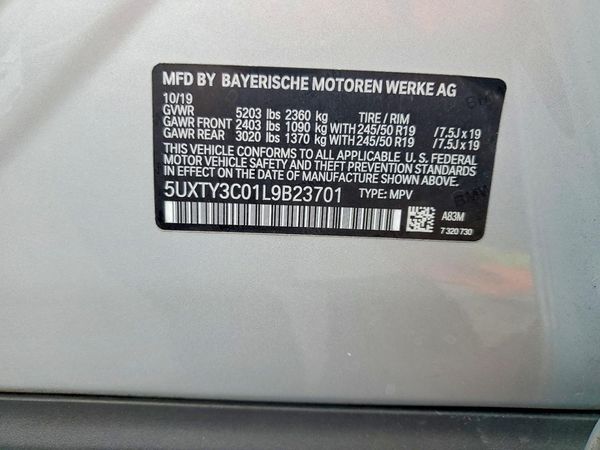 2020 BMW X3 sDrive30i