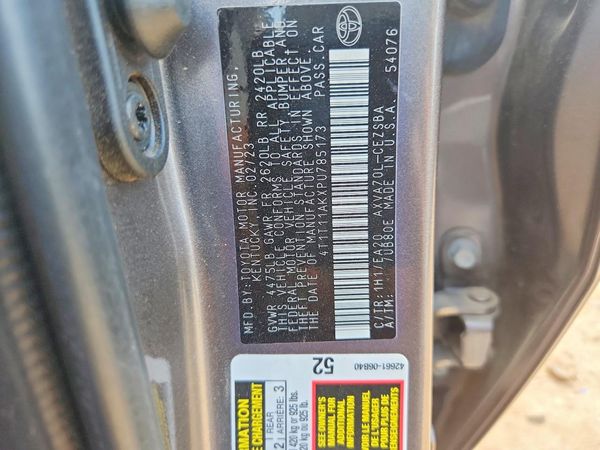 2023 TOYOTA CAMRY
