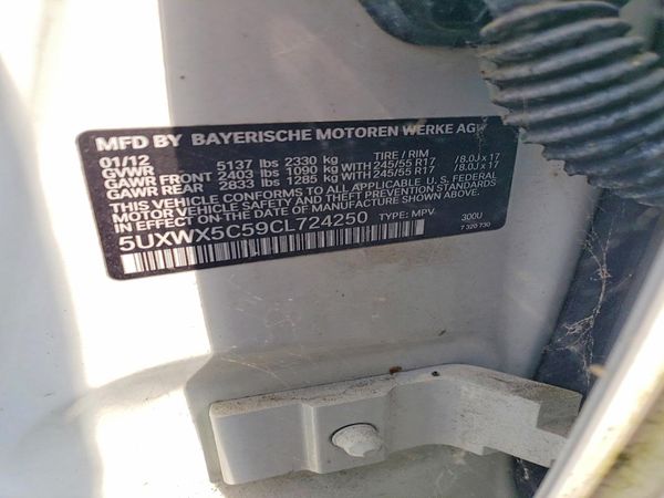2012 BMW X3 xDrive28i