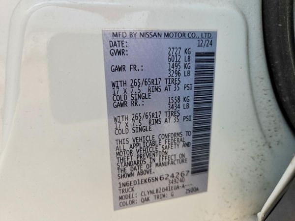 2025 NISSAN FRONTIER