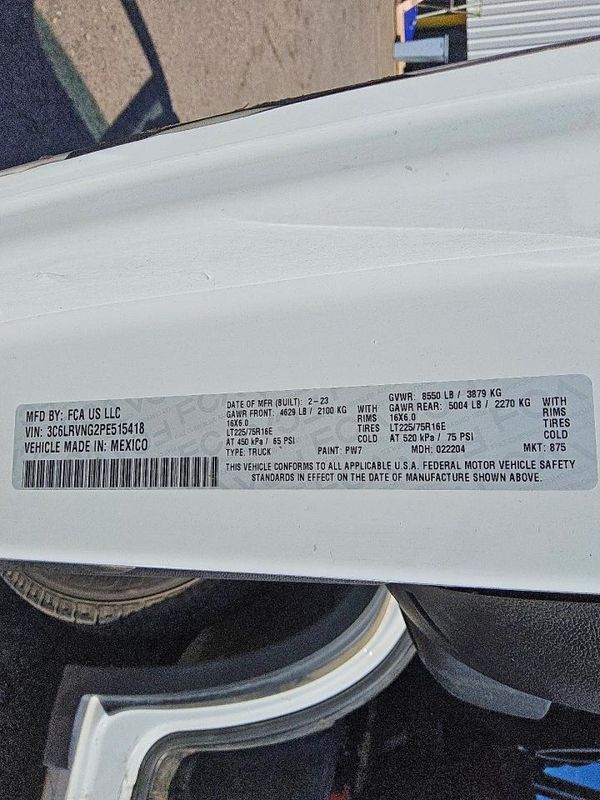2023 RAM PROMASTER 1500