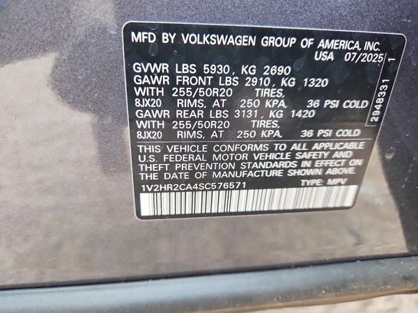 2025 VOLKSWAGEN ATLAS 4Motion SE