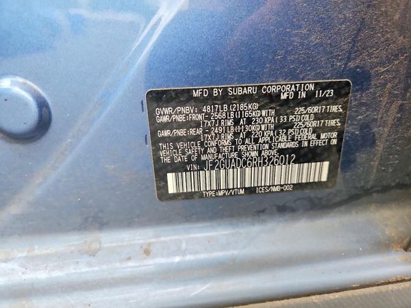 2024 SUBARU CROSSTREK