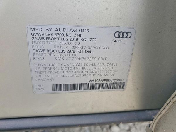 2015 AUDI Q5