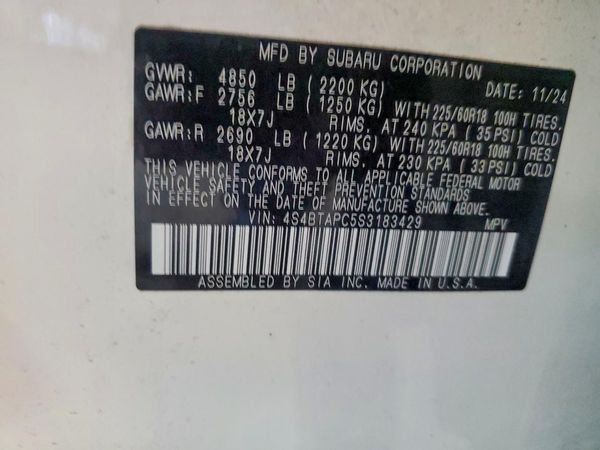 2025 SUBARU OUTBACK