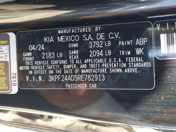 2024 KIA FORTE