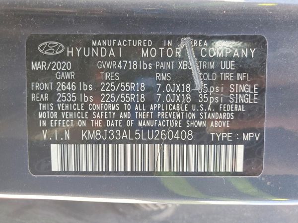 2020 HYUNDAI TUCSON