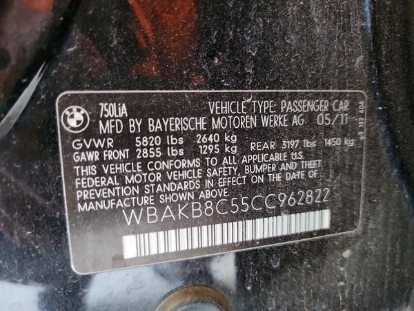 2012 BMW 750 750Li/Alpina B7