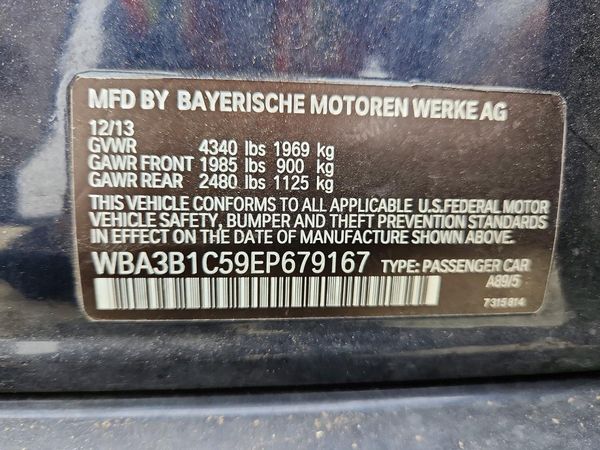 2014 BMW 320 SA