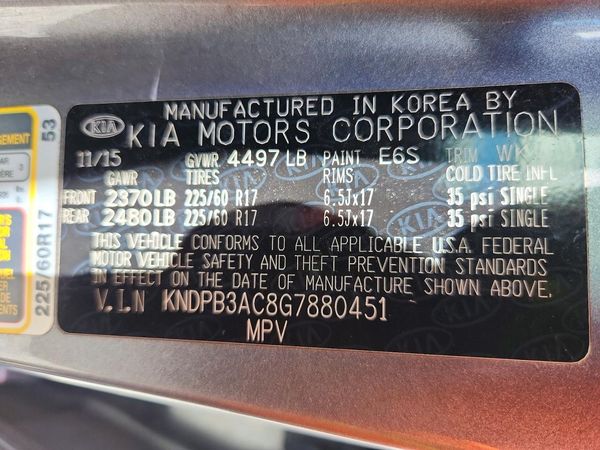 2016 KIA SPORTAGE LX w/Popular Pkg