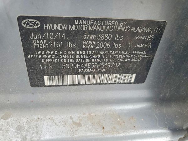2015 HYUNDAI ELANTRA