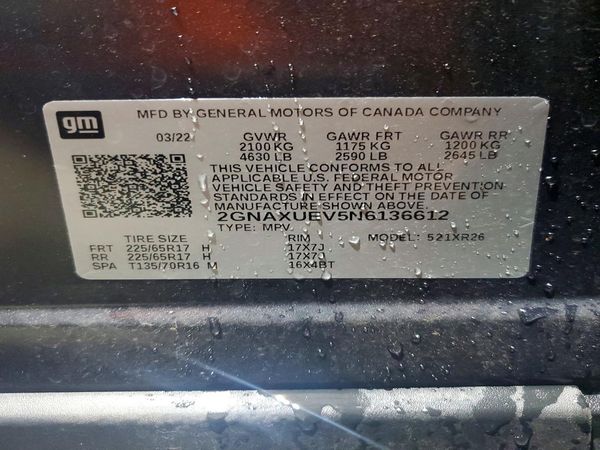 2022 CHEVROLET EQUINOX LT (1LT)