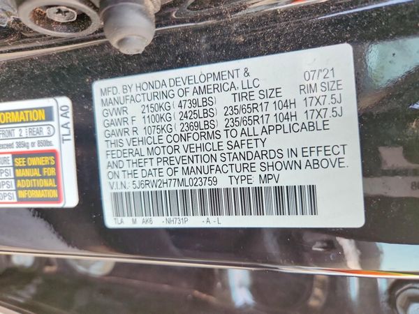 2021 HONDA CR-V