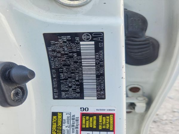 2019 TOYOTA COROLLA L/LE/SE/XLE/XSE