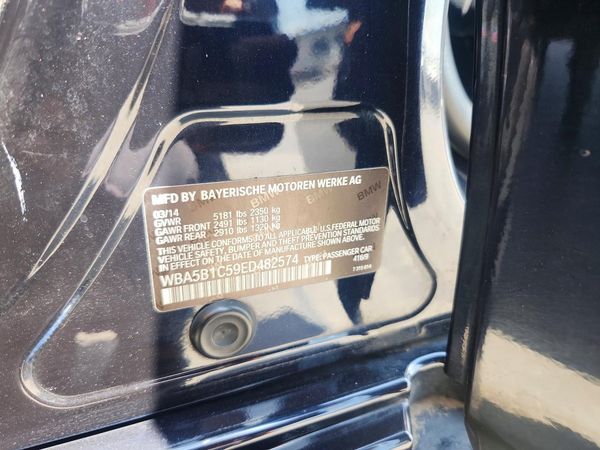 2014 BMW 5 SERIES — VINS