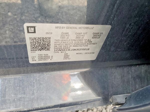 2019 CHEVROLET TAHOE