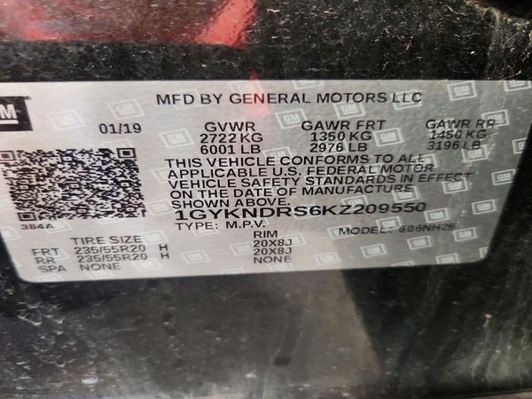 2019 CADILLAC XT5