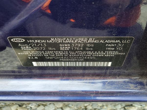 2013 HYUNDAI ELANTRA