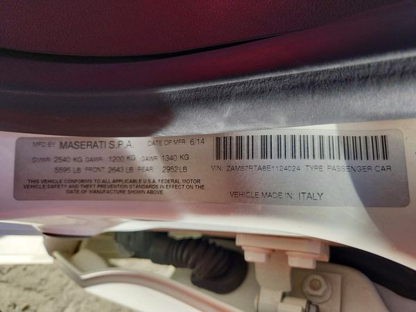 2014 MASERATI GHIBLI — VINS