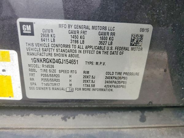 2016 CHEVROLET TRAVERSE 1LT