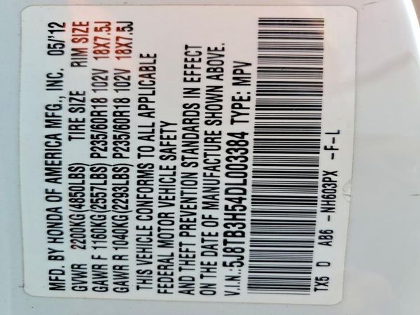 2013 ACURA RDX Technology Package