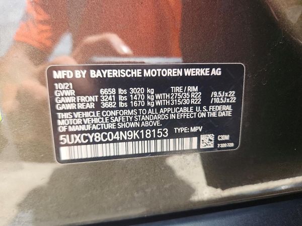 2022 BMW X6 M50i