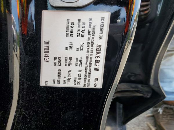 2019 TESLA MODEL 3