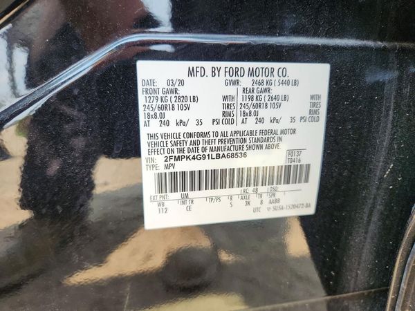 2020 FORD EDGE SE