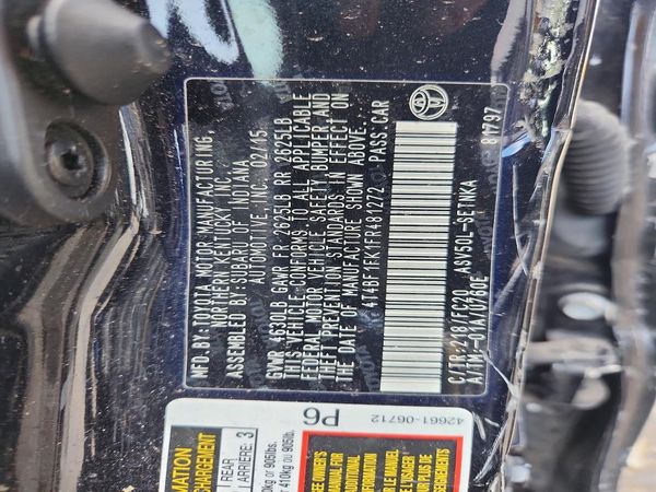 2015 TOYOTA CAMRY