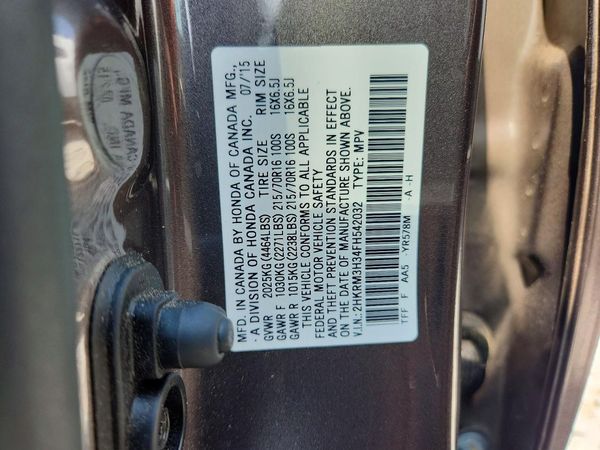 2015 HONDA CRV LX