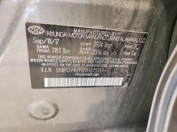 2018 HYUNDAI ELANTRA SE