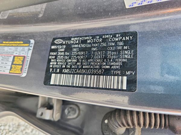 2019 HYUNDAI TUCSON SE