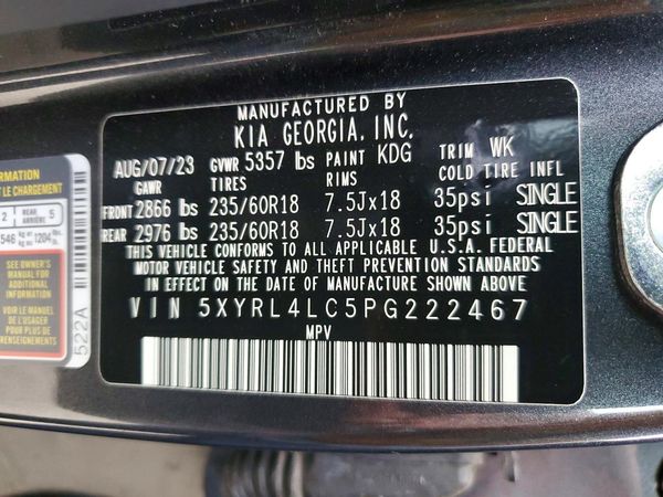 2023 KIA SORENTO