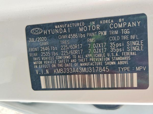 2021 HYUNDAI TUCSON