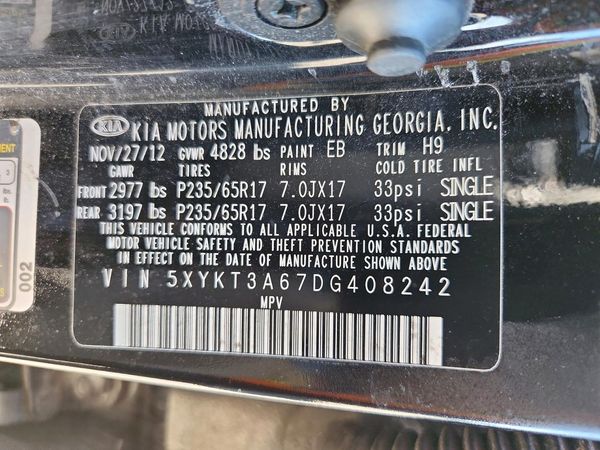 2013 KIA SORENTO Base / LX