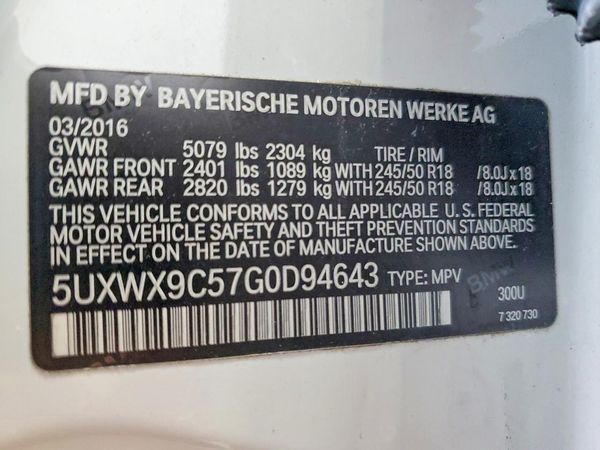 2016 BMW X3 xDrive28i