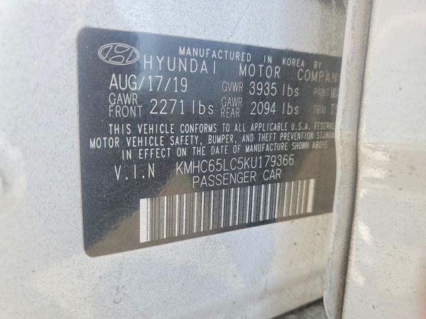 2019 HYUNDAI IONIQ