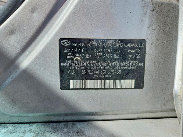 2016 HYUNDAI SONATA