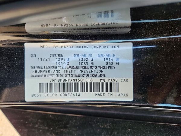 2022 MAZDA 3 Premium Plus Package