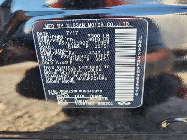 2017 INFINITI QX80