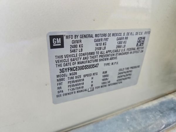 2013 CADILLAC SRX