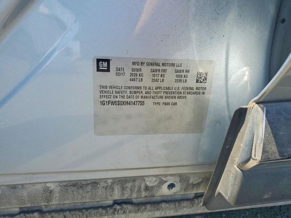 2017 CHEVROLET BOLT EV LT