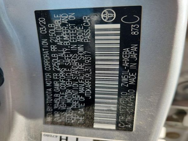 2020 TOYOTA PRIUS