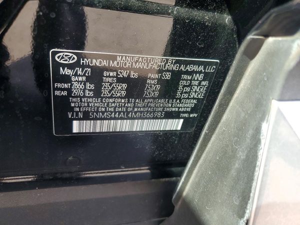 2021 HYUNDAI SANTA FE Limited