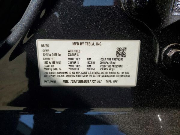2026 TESLA MODEL Y