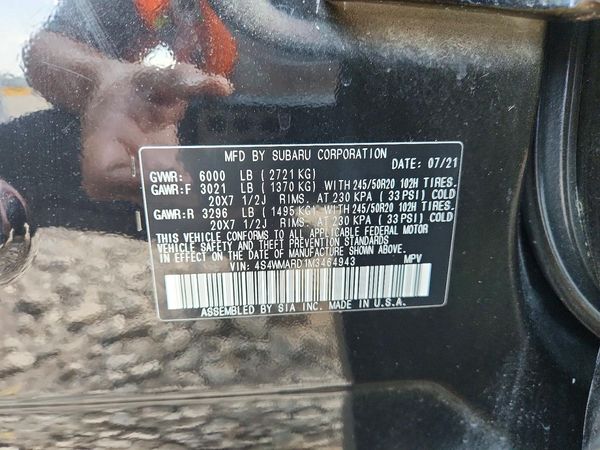 2021 SUBARU ASCENT