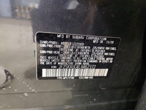 2020 SUBARU FORESTER Ltd+ES+NAVI(HK)+KA