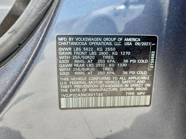 2022 VOLKSWAGEN ATLAS SE w/ Tech